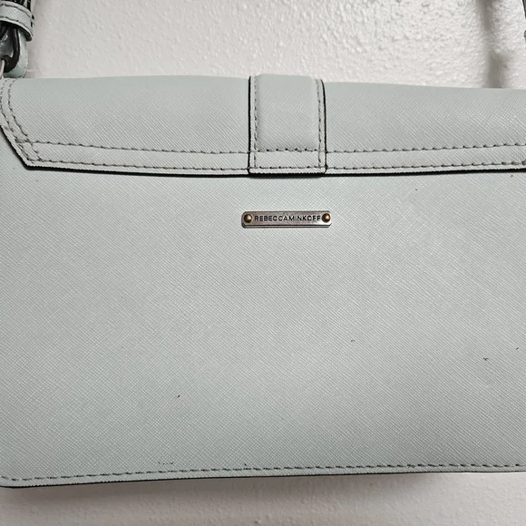 Rebecca Minkoff Light Blue Crossbody Bag – Saffiano Leather – Silver Hardware - Picture 4 of 5